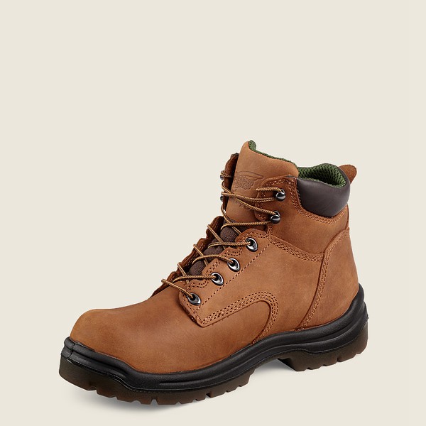 Red Wing Mens Safety Boots - King Toe® - 6-inch Toe - Brown - KFX215748